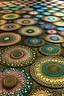 Placeholder: glittering sand mandalas as many small circles as sticker