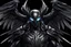 Placeholder: Symbiote Cyber Machine crow in 8k anime realistic drawing style, black wings, close picture, apocalypse, intricate details, highly detailed, high details, detailed portrait, masterpiece,ultra detailed, ultra quality