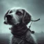 Placeholder: sad, abandoned, miserable dog tied to a pole on a lonely highway, the Grim Reaper in the distance, 8k resolution, high-quality, fine-detail, iridescent, intricate, digital art, detailed matte, volumetric lighting, illustration, 3D octane render, brian froud, howard lyon, selina french, anna dittmann, annie stokes, lisa parker, greg rutowski