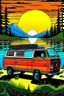 Placeholder: van life in the style of Hiroshi Nagai