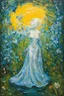 Placeholder: sunny day, in the style of Leonora Carrington
