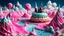 Placeholder: detailed creepy landscape made of cake frosting, cotton candy, ice cream, strong texture, extreme detail, octane render, Yves Tanguy, Max Ernst