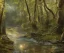 Placeholder: a small river with sunlight reflecing in it flowing through a serene forest, highly detailed, unreal 5 render, rhads, bruce pennington, tim hildebrandt, octane render, beautiful composition, trending on artstation, award-winning photograph, masterpiece