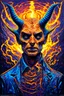 Placeholder: freeing self from devil energy; Neo-surrealistic Optical Art