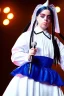 Placeholder: Billie Eilish, Maid Costume, high detail, realistic, 8k, not to be distinguished from a photo, identical pupils
