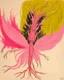 Placeholder: A pink wind elemental locust designed in Heidrun manuscripts painted by Clyfford Still