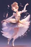 Placeholder: ballerina in the style of genshin impact