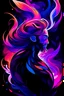 Placeholder: prismatic hair ethereal transparent prism astral projection Male antlers druid beard sparkling radiance prismatic shining starlight enshrouded dusk pink purple red orange dusk sunset aurora constellations stars