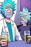 Placeholder: Hyperrealistisch Rick Sanchez als reale Person, betrunken, launisch