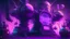 Placeholder: a giant magic machine with lots of gadgets, purple tones, dreamy, psychedelic, 4k, sharp focus, volumetrics, trippy background