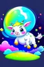 Placeholder: little magical rainbow baby cow who can jump over the moon