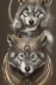 Placeholder: silver steampunk husky viking