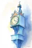 Placeholder: SKETCH WATERCOLOR PASTEL COLOURS - “The Timekeeper’s Clock”