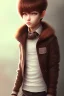 Placeholder: Shota, cute, brown hair, portrait, shy