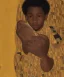 Placeholder: wealthy young african American boy reading by Gustav Klimt