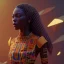 Placeholder: kente scene, thread, embroidery, octane render, high detail