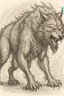 Placeholder: Wolf beast as drawn by HR Geiger