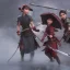 Placeholder: 2 samurai girls with sword fight in rain, xtreme detailed, photorealistic, 4k