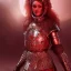 Placeholder: highly detailed girl viking queen, red glass armor, cinematic lighting, 4k, 8k, octane render, digital concept art, trending on artstation, pinterest, extremely detailed, ambient lighting.