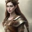 Placeholder: Anne Hathaway, rosto muito detalhado, vestindo roupa viking, efeito de névoa, efeito de particulas