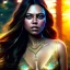 Placeholder: a beautiful closeup portrait of mila kunis, magical forest background, serene colors, dramatic light, gorgeous view, depth, high detail, digital art, painted by seb mckinnon and greg rutkowski, trending on artstation