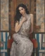 Placeholder: Masterpiece, fine art, award winning, eye candy in the style of gustav klimt , (Suhaila Ben Lachhab::Heidi Moussa:1.5) in breathtaking piece that emphasizes the stunning cheek bones, texturized black hair, (cottagecore aesthetic with extreme sensuality, Irresistible with (porcelain skin, (sitting on an old chair:18),high detail,perfect blending, the chair is used to create a golden center ratio of the centered image, Conceptual art, art nouveau style, symbolism in the kiss of vienna, modern art