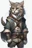 Placeholder: male grey Norwegian forest cat tabaxi pirate rogue dnd