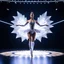 Placeholder: a recursive 3d fractal mocap graphic balerina in stage with lights