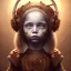 Placeholder: animal toddler character, ominous, facepaint, waist up portrait, intricate, oil on canvas, masterpiece, expert, insanely detailed, 4k resolution, retroanime style, cute big circular reflective eyes, cinematic smooth, intricate detail , soft smooth lighting, soft pastel colors, painted Renaissance style