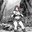Placeholder: (Art by Brion Gysin) who is Red Sonja?