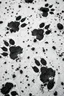 Placeholder: muddy dog prints, black on white