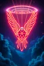 Placeholder: extremely sharp hypnotic soothing emotional support sacred geometry radiation bird scream by munch singer symbol in front of depth of field neon google airship effect in the style of Escher, Dali and Giger.