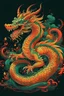 Placeholder: Beautiful Chinese dragon symbol reburn from flam