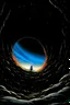 Placeholder: black hole opening in the sky by studio ghibli