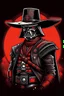 Placeholder: Star wars cowboy style syth lord like vader