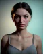 Placeholder: Realistic Waist up Portrait young woman, face muppet, retro style, photo studio, unreal engine 5, god lights, ray tracing, RTX, lumen lighting, ultra detail, volumetric lighting, 3d.