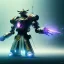 Placeholder: A portrait of a crystalised robot samurai with yakuza tatu, atmospheric, realistic, unreal engine cosmic galactic, cinematic lighting, octane render, random colors, transparent, cosmic ambiance, masterpiece, art by Yoji Shinkawa, composing fit inside