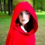 Placeholder: gorgeous, big buxomed red riding hood