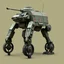 Placeholder: German ww2 bipedal mech design with gas tank on back