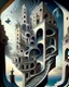 Placeholder: A captivating, surrealist painting of a gravity-defying, Escher-inspired building with multiple perspectives, impossible staircases, and fantastical elements that defy the laws of physics, set within a dream-like landscape.