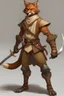 Placeholder: brown fox humanoid fighter dnd