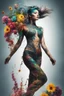 Placeholder: Dynamic ink art by alberto seveso of a full woman body shot, long legs ,crawn, wide shot, cyberpunk plants and flowers, neon, vines, flying insect, front view, dripping colorful paint, tribalism, gothic, shamanism, cosmic fractals, dystopian, dendritic, artstation: award-winning: professional portrait: atmospheric: commanding: fantastical: clarity: 64k: ultra quality: striking: brilliance: stunning colors: amazing depth, cute colorful lighting (high definition)++, photography, cinematic, detaile