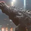 Placeholder: Godzilla with the suit of Iron Man