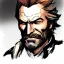 Placeholder: arthur morgan with hairstyle of yosemite sam, illustration, drawn by yoji shinkawa