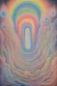 Placeholder: the call of the void; abstract art; neo-surrealism; rainbow of pastels