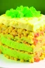 Placeholder: Sponge cake, tuna flavored with mayo frosting