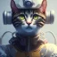 Placeholder: Cyberpunk Portrait of cat child with brown hair and with cute face, north pole snowy vibe , perfect composition, hyperrealistic, super detailed, 8k, high quality, trending art, trending on artstation, sharp focus, studio photo, intricate details, highly detailed, by greg rutkowski