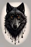 Placeholder: black wolf illustration, Drawing Dog YouTube, wolf, animals, carnivoran, faceing flull body