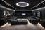 Placeholder: a black themed dedicated home cinema room with LED ambient lighting in the walls make sure the room is completely symmetrical