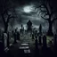 Placeholder: scary dark cemetery